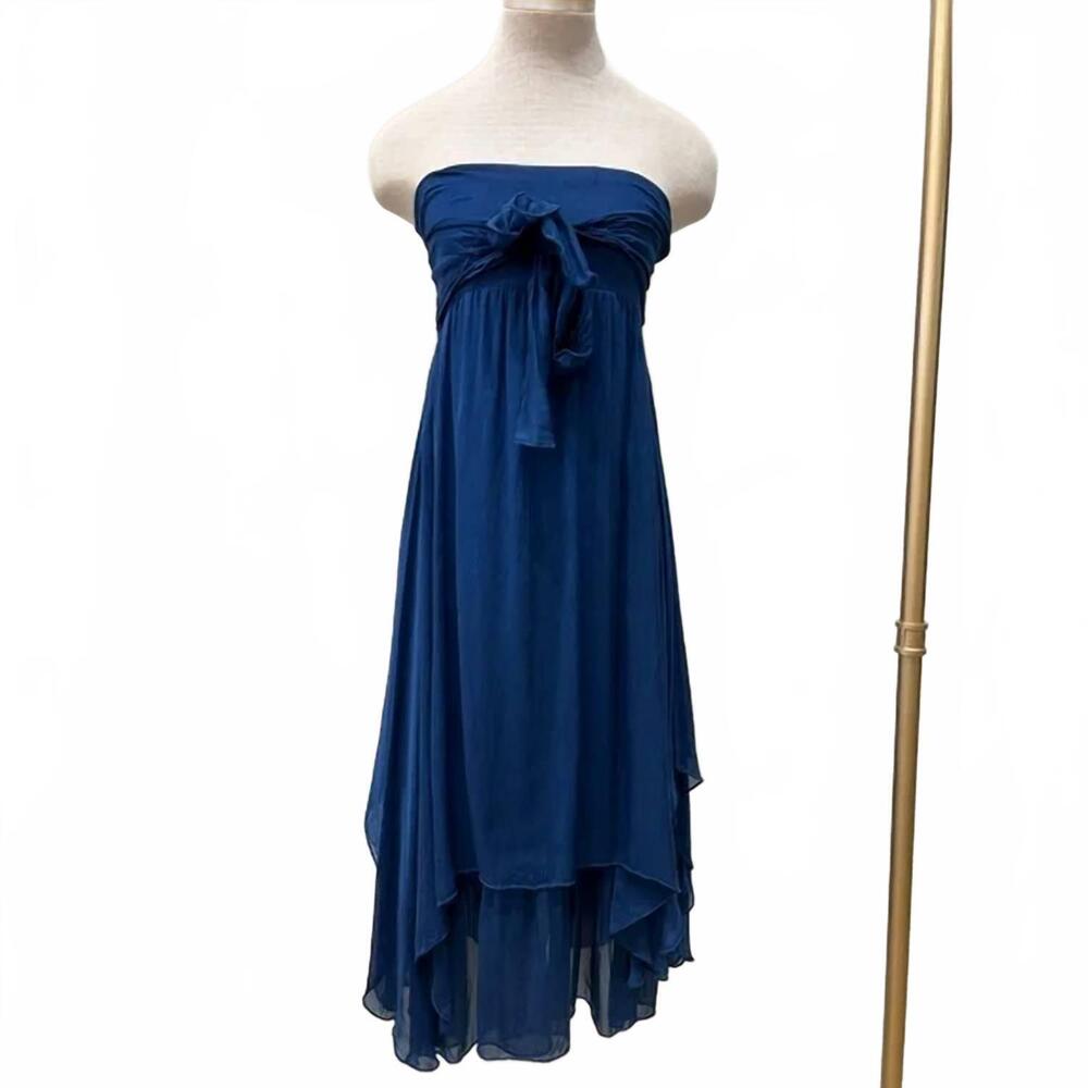 blue dress scandal Italy | Dresses | New Scandal Italy Madi In Navy Renees Gourmet - Chunky new years eve wedding guest dress Availability:Made-to-order The AQUARIUS Silk Dress